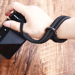 حزام يد منسوج سريع الفك مع مشبك لكاميرات Leica وSony وFujifilm وFuji وCanon وNikon