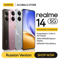 [2025 New] realme 14 5G Smartphone Snapdragon® 6 Gen 4 Chipset 120Hz AMOLED Display 6000mAh Battery 45W Charge NFC Google Play