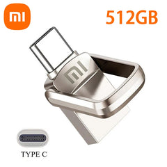 XIAOMI 2TB Metal Pendrive 2 IN 1 OTG 1TB 512GB USB Flash Drives 256GB 2TB USB 3.2 Pen Drive Memory Stick Type C For Cellphone PC