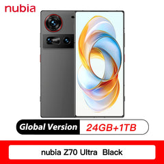 النسخة العالمية الأصلية الجديدة Nubia Z70 Ultra NX733J Snapdragon8 Elite شاشة 1.5K HD عدسة 35 مم 50 ميجابكسل * 2 + 64 ميجابكسل 6150 مللي أمبير 80 واط IP69 NFC