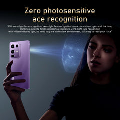 هاتف Global Vision S25 Ultra الذكي بنظام أندرويد 4100 مللي أمبير/ساعة وذاكرة وصول عشوائي (RAM) سعة 8 جيجابايت وذاكرة قراءة فقط سعة 256 جيجابايت وشاشة 6.8 بوصة ودقة 720x1600HD بدقة 16+32 ميجابكسل وشبكة 4G و5G