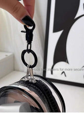 Portable Mini Zipper Storage Bag Keychain Box Organizer For Earphones Chargers Bags  A Gift for My Girlfriend Case
