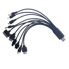 كابل شاحن الهاتف المحمول متعدد المنافذ من USB إلى كابل USB 10 إلى 1 لأجهزة Samsung وXiaomi وHuawei وGoogle وOPPO وVivo