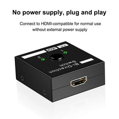HDMI-compatible Switch Bi-Direction 2.0 Splitter 1x2/2x1 Adapter 2 in 1 out Converter for PS4 Pro/4/3 TV Box 4K Switcher