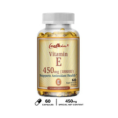 Vitamin E Capsules 450mg - Anti Aging Anti-Wrinkle Firming Skin, Facial Treatment