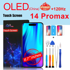 PINZHENG High Quality Screen INCELL LCD OLED For iPhone 14 Pro 15 Plus 13 Pro Max Display For iPhone Replacement With Tools