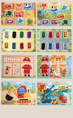Busy Book for Kids, Animals Vehicles Dinosaurs Stickers, Matching Number & Letter Games, Interactive Learning Activity Book