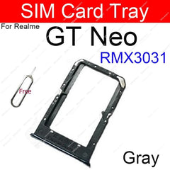 حامل بطاقة SIM لهاتف Realme GT Neo Neo Flash GT Neo2 2T GT Master Explorer 5G Nano محول بطاقة SIM أجزاء حامل البطاقة