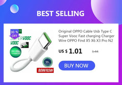 كابل OPPO الأصلي USB Type C Super Vooc سلك شحن سريع OPPO Find X5 X6 X3 Pro N2 Flip Reno10 8 7 6 Pro A77 A78 A98