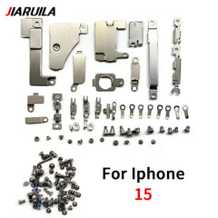 Mumzar iPhone metal internal bracket replacement kit assorted metal brackets screws for iPhone 15 repair