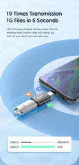 Toocki OTG USB 3.0 To Type C Adapter Micro To Type C Male To USB 2.0 Female Converter for Macbook Xiaomi Samsung OTG Connector