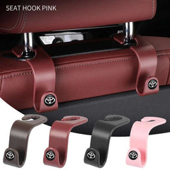 Car Logo Seat Hook Multi-function Seatback Storage Hanger Accessories For Toyota Gazoo Racing Crown Corolla YARIS L Auris Hilux