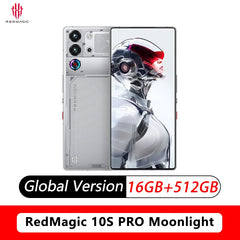 النسخة العالمية Redmagic 10S Pro NX789J Snapdragon 8 Elite الإصدار الرائد 6.853 بوصة Q9 + 144 هرتز AMOLED 50 × 2 + 2 + 16 ميجابكسل 7050 مللي أمبير 80 واط NFC