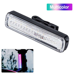 RGB Bicycle Lights Bike Tail Light 600/750 mah Memory Mode Rainbow LED Warning USB Waterproof Helmet Scooter Rear Taillight