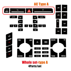 For Audi A4 B6 B7 Repair Sticker 2000 To 2008 Power Window Switch Button Repair Kit For Dashboard Panel ESP Alarm Climate Button
