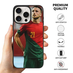 Diogo Jota Soccer Football Phone Case For iPhone 15 Pro TPU Shockproof Phone Cover