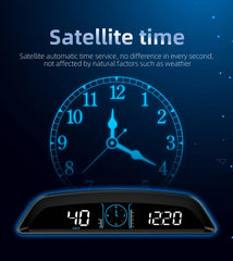 AD Car Speedometer With Alarm Water Temperature Meter G3 GPS / B3 OBD Head Up Display Accessories Auto Tachometer Clock Time
