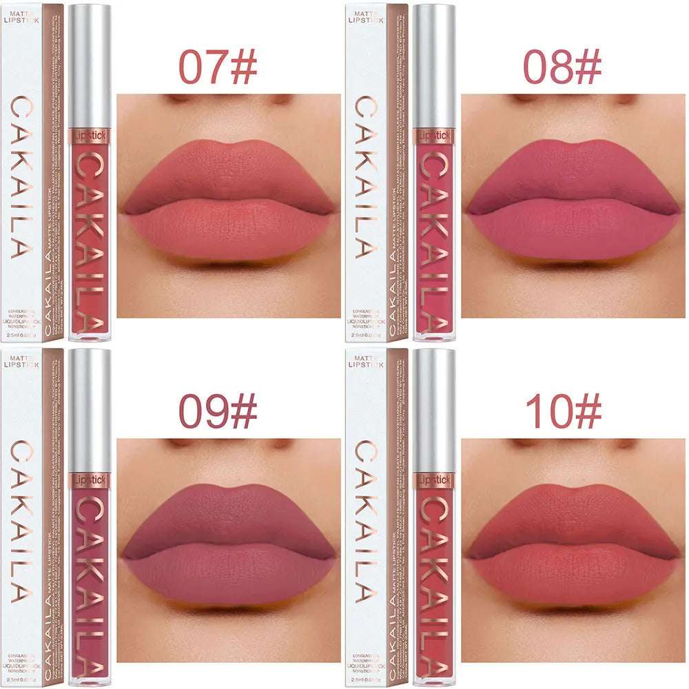 18 Color Lipstick Matte Non-stick Cup Waterproof Lip Gloss
