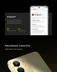 هاتف realme C75 4G الذكي IP69 IP68 مقاوم للغبار والماء بدرجة عسكرية 5828 مللي أمبير في الساعة 45 وات شحن عكسي متين