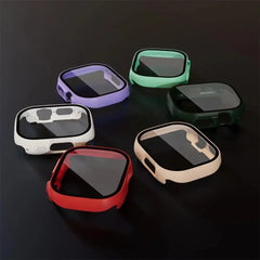 Glass+case For Apple Watch Ultra 2 case 49mm smartwatch PC Bumper+Screen Protector Tempered Cover iwatch series band Accessories