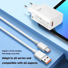 Xiaomi Original 120W Ultra Fast Charger QC 5.0 EU Plug 6A Type C Cable For IPhone Pro Max Samsung Rapid Charging Adapter 2025