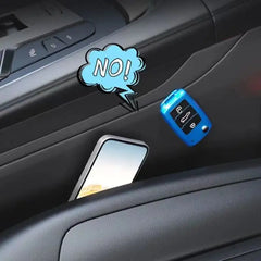 2pc Car Seat Gap Filler Organizer Pu Waterproof Car Seat Gap Plug Strip with 2 Grooves Seat Gap Storage Auto Interior Accessorie