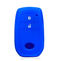 Soft Silicone Car Key Cover Holder Shell For Toyota Hilux 2021 Revo Yaris RAV4 2015 Auris 2013 Innova 2Buttons Remote Keychain