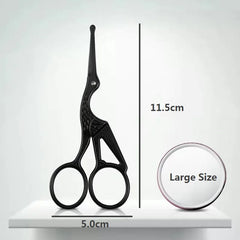 Facial Hair Scissors Rounded Professional Stainless Steel Mustache Nose Hair Beard Eyebrows Eyelashes Trimming Clippers