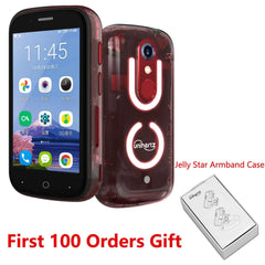 Unihertz Jelly Star Mini Smartphone Android 13 8GB 256GB Led Light Unlocked Transparent Backshell Cellphones 48MP 3 inch Phone