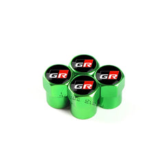 4Pcs Car Wheel Tire Valve Stem Caps Air For GR Sport Yaris 86 Corolla Camry Hilux Supra C-HR Highlander RAV4 Tyre Accessories
