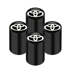 4Pcs/set Alloy Car Tire Valve Stem Air Caps Anti-theft Airtight Cover For Toyota Camry Yaris Hilux Prius Avensis Auris Corolla