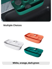 Household Silicone Sink Drain Rack Faucet Splash Proof Drain Rack Water Collecting Pad Sponge Rag Steel Wool Gadget Storage Box
