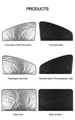 2Pcs Car Side Window Sun Shade Magnet Privacy Curtains UV Reflection Anti Glare UV Block Sunshade for Front/Back Window
