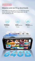 هاتف SOYES XS16 Mini 4G LTE صغير الحجم، ذاكرة وصول عشوائي 3 جيجابايت، سعة تخزين 64 جيجابايت، نظام تشغيل Android10.0، شاشة 3 بوصات، كاميرا 5 ميجابكسل، شريحتي اتصال، متجر Play، واتساب