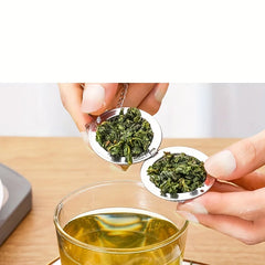 1PC/304 stainless steel flavored filter ball, tea filter ball, soup filter ball with extension chain hook