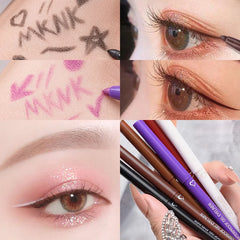 5 Colors Eyeliner Pencil Waterproof Long-lasting Blue Black Brown Easy Wearing Eyeliner Pen