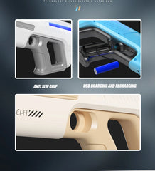 2025 New Automatic Water Absorbing Electric Water Gun Outdoor Beach Swimming Pool Entertainment Adults And Boy Kid Water Gun Toy