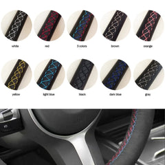 Microfiber Leather Car Steering Wheel Cover For Toyota RAV4 AX50 Corolla G12 Axio Altis Camry Xv70 Avalon Steering Case