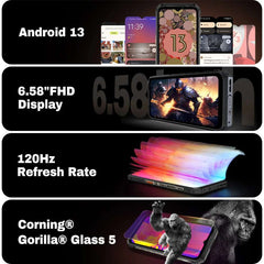 Ulefone Power Armor 18T Ultra 5G Rugged Smartphone，Dimensity 7050，512GB ROM +24GB RAM ，THERMAL BY FLIR®,Android  13，108MP