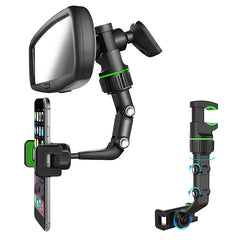 360 Degree Rotatable Universal Car Phone Holder Multifunctional Auto Rearview Mirror Seat Clip Bracket Cell Phone Holder