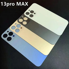 Back Glass+3M glue For IPhone 13 Pro-13 Pro Max Back Cover Glass Fast Replacement Housing Battery Cover Big Hole Rear Glass