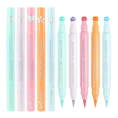 COOL STORY 5pcs Dual-ended Eyeliner Set Color Stamp Matte Long Lasting Quick Drying Waterproof Sweat Eyeliner