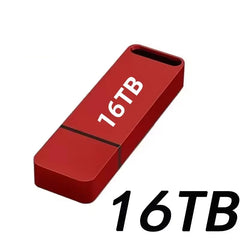 New 16TB Flash Drive USB 3.2 High Speed Transfer Type C U Metal Flash SSD Portable Mini Flash Drive Memory Waterproof U Drive