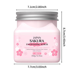 يمكن استخدام مقشر LAIKOU Sakura للوجه والجسم لتنظيف البشرة وترطيبها وتقشيرها وتفتيح لونها. العناية بالبشرة