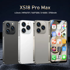 هاتف SOYES XS18 Pro Max Mini الذكي 4G WIFI 4.3 بوصة 2 جيجابايت + 16 جيجابايت شاشة عالية الدقة ثنائي الشريحة معالج رباعي النواة هاتف Android Google Play Store