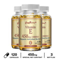 Vitamin E Capsules 450mg - Anti Aging Anti-Wrinkle Firming Skin, Facial Treatment