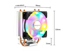 CPU Air Cooler X79 X99 3Pin/4Pin PWM Processor Cooling Fan For Intel LGA 1366 1151 1155 1200 1700 2011 AMD AM3 AM4 AM5