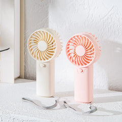 2024 Cute Mini Fan Portable Handheld Fan Lightweight Handy Fan Pocket Size Low Noise Small Electric Fan Student Gift Outdoor Fan