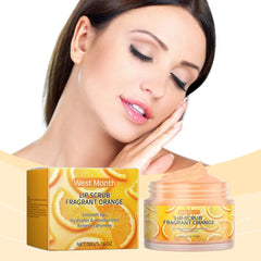 Orange Lip Scrub Reduce Lips Fine Lines Moisturizing Repairing Exfoliating Dead Skin Keratin Two-in-one Dual-effect Scrub
