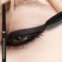 3PCS Waterproof Lasting Matte Eyeliner Gel Pencil Black Quick Drying Sweatproof Smudge Proof Natural Eye Liner Gel Pen Makeup